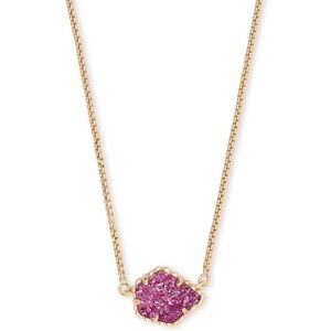 Kendra Scott Theo Gold Raspberry Druzy Necklace